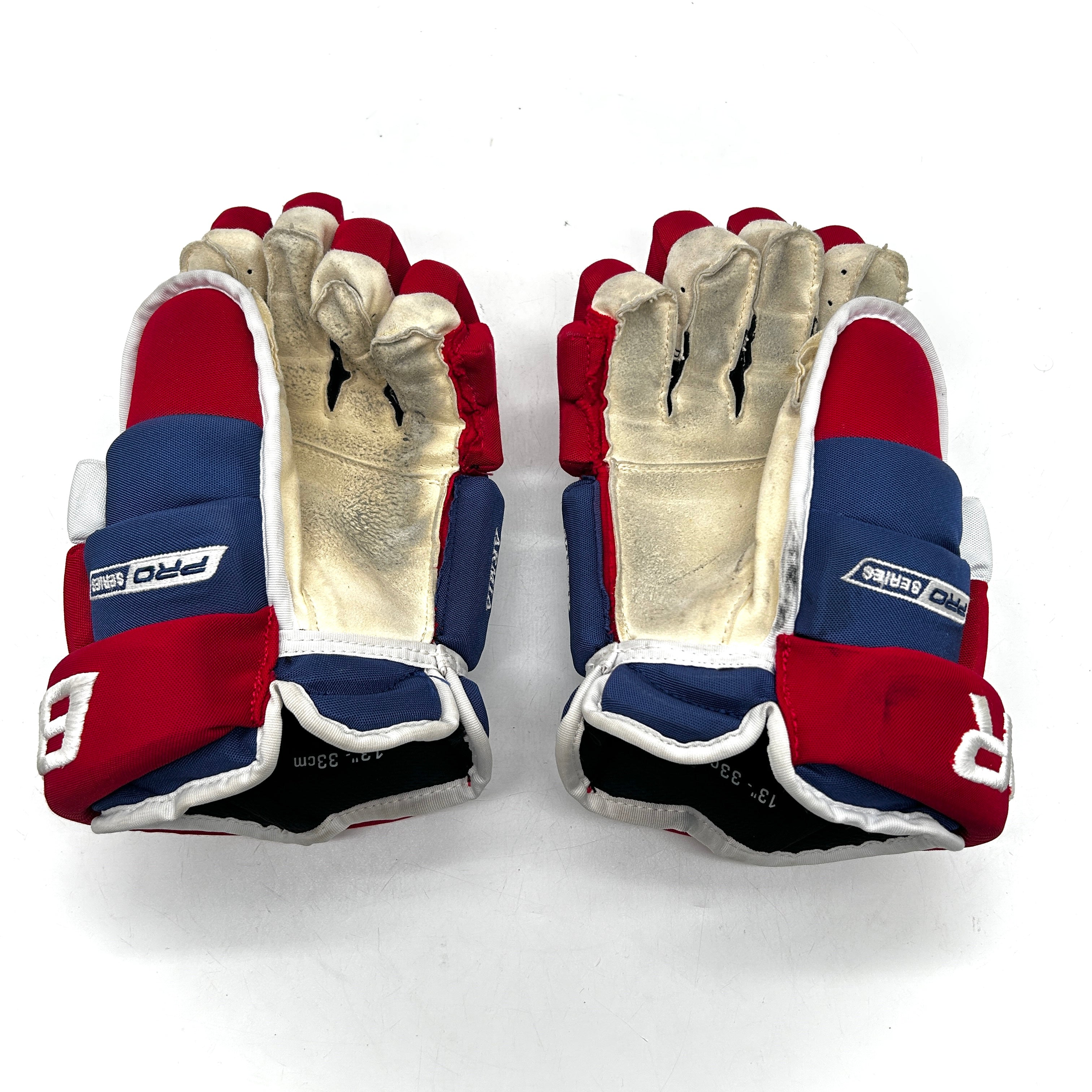 Bauer Pro Series - Used NHL Pro Stock Glove - Joel Armia (Blue/Red/White)